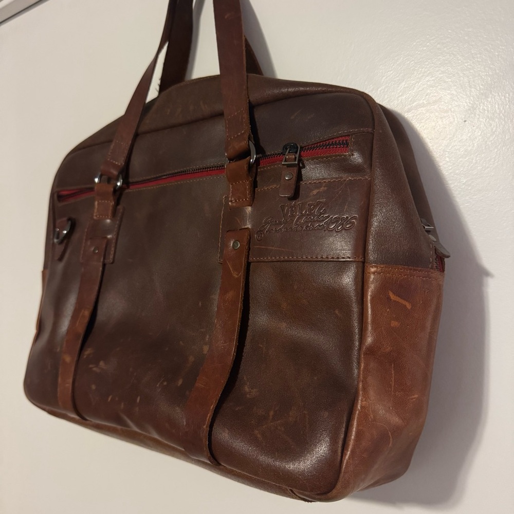 Brown Leather Men's Bag Briefcase